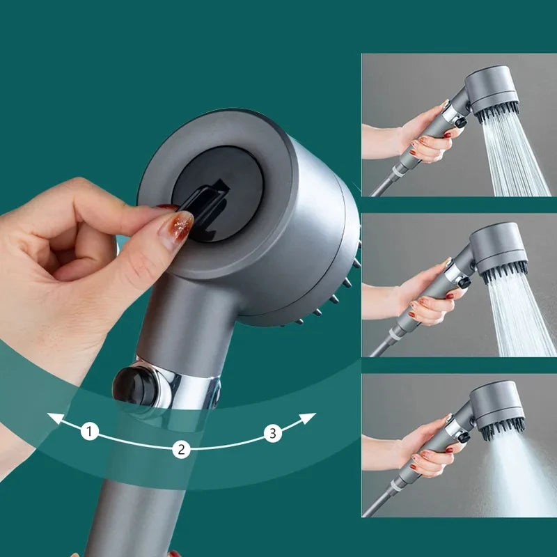 3 Modes Temperature Display Large Shower Head High Pressure Portable Filter Rainfall Faucet Tap Bathroom Innovative Accessories Oasis Select