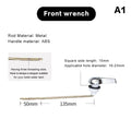 1Pc Plastic Push Button Toilet Flush Kit Front/Side/Top Mount Trip Lever Handle Side Button Switch For Toilet Seat Water Tank Oasis Select Front