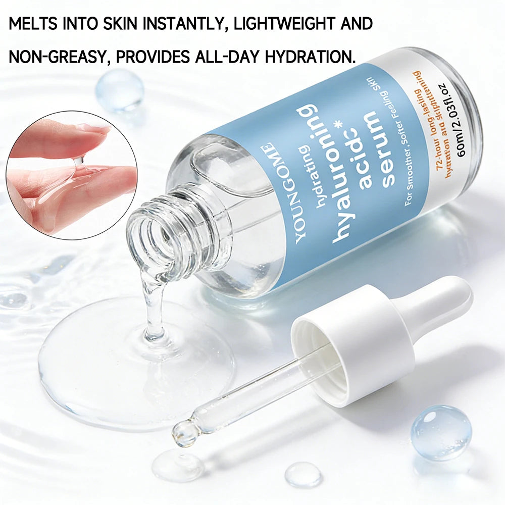 Hyaluronic Acid Hydrating Serum - Deep Moisture Essence for Smooth, Soft Skin | Long-Lasting Hydration & Improved Texture Oasis Select