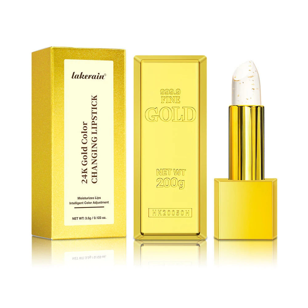 Color Changing Lipstick 2 in 1 Lip Blush Balm 24K Gold Long Lasting Moisturizing Nourishing Lips Plumper Deep Hydration Care Oasis Select 2 pcs