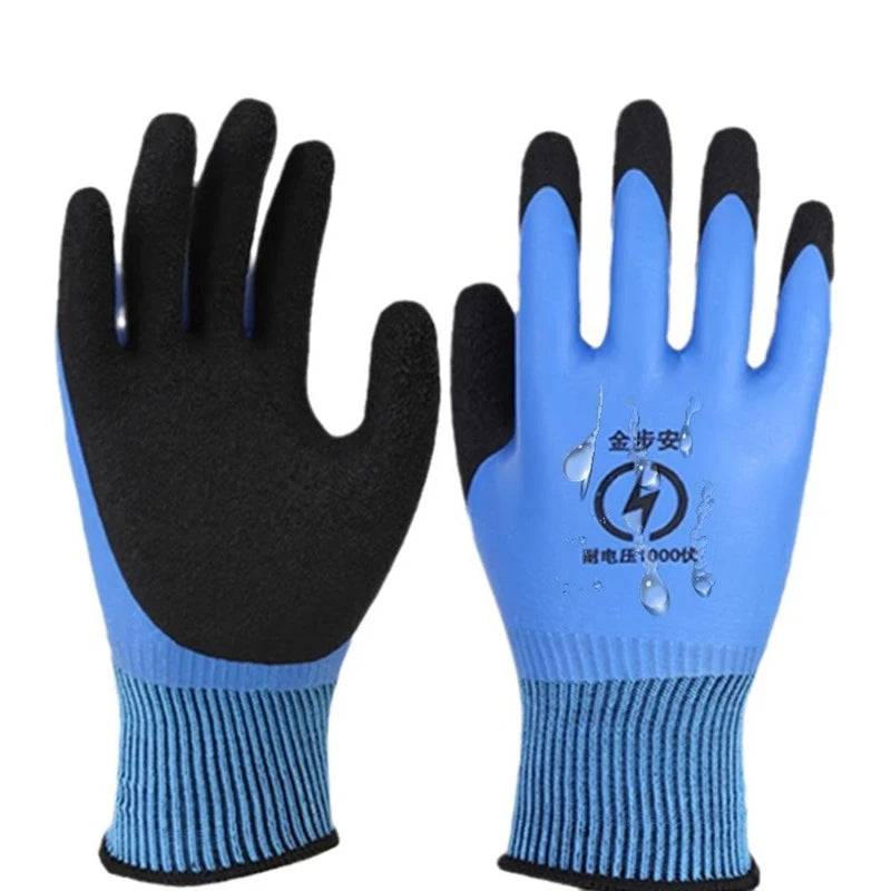 1 Pair 1000V Rubber Touch Screen Insulation Glove Industrial Ultrathin Electrician Insulating Gloves Withstanding Voltage Oasis Select 1pair