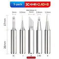 5/10Pcs 900M-T Soldering Iron Tips Set Pure Copper Replacement Solder Tips for DIY Electronic Repair Oasis Select 5PCS