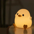 DoDo Duck Night Light, Cute Duck Lamp, Rechargeable Dimmable Nightlight, Silicone LED Bedside Lamp Nursery Touch-Sensitive Oasis Select Bag charging model