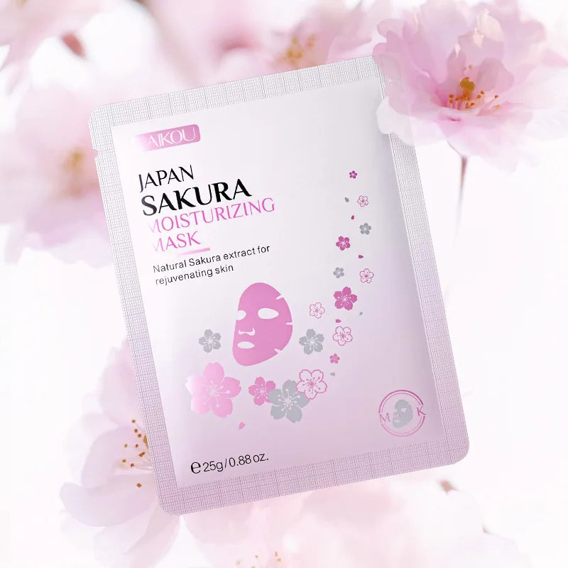 LAIKOU Sakura Sheet Mask 10-Pack – Moisturizing & Anti-Aging Sheet Face Mask Oasis Select