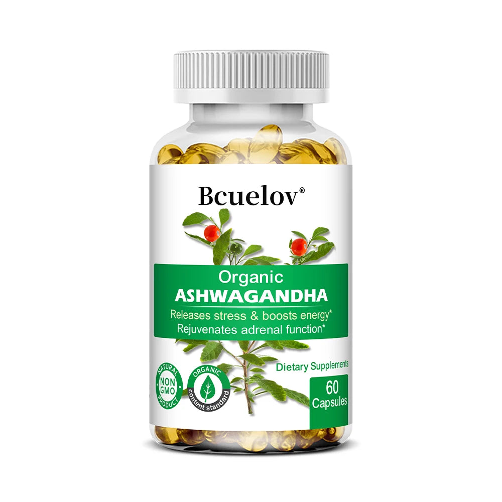 Organic Ashwagandha Capsules – Mood, Sleep, Focus & Energy