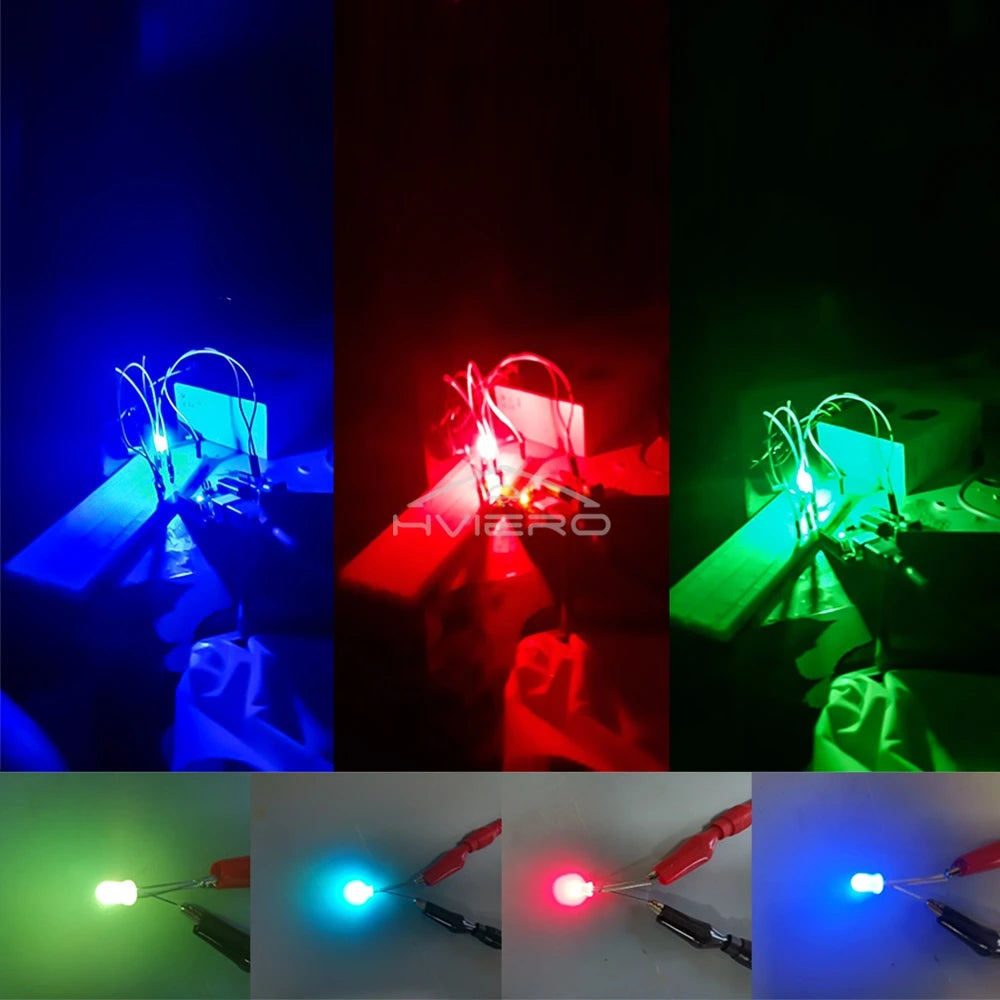 5mm RGB LED Diodes 4-Pin Diffused Tri-Color | 100–500 Pack