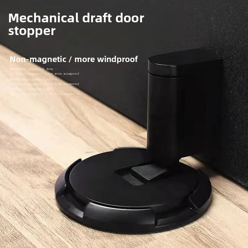 Door Stopper Magnetic Door Stopper No Drilling Silent Floor Door Stop with Screws Adhesive Adjustable Mechanical Magnetic Oasis Select