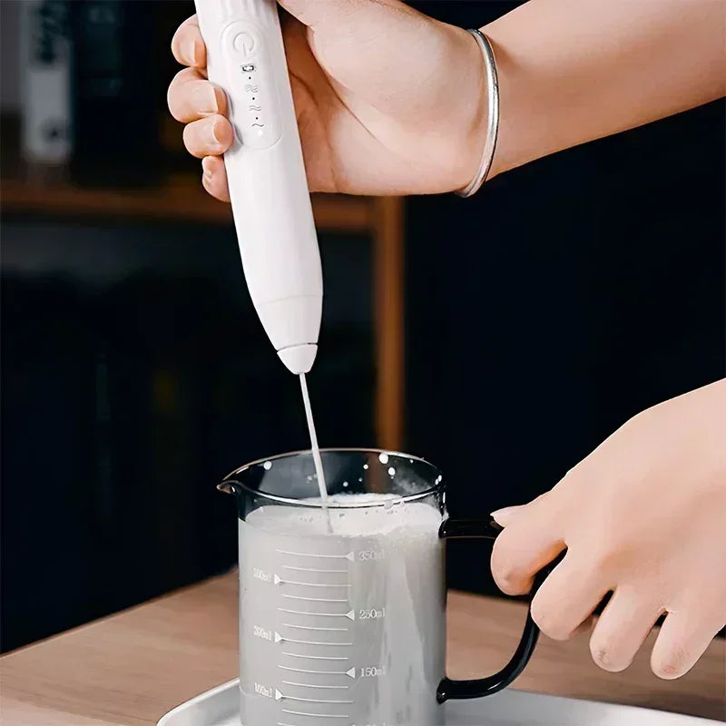 2-in-1 USB Electric Egg Beater & Milk Frother – GUOHE
