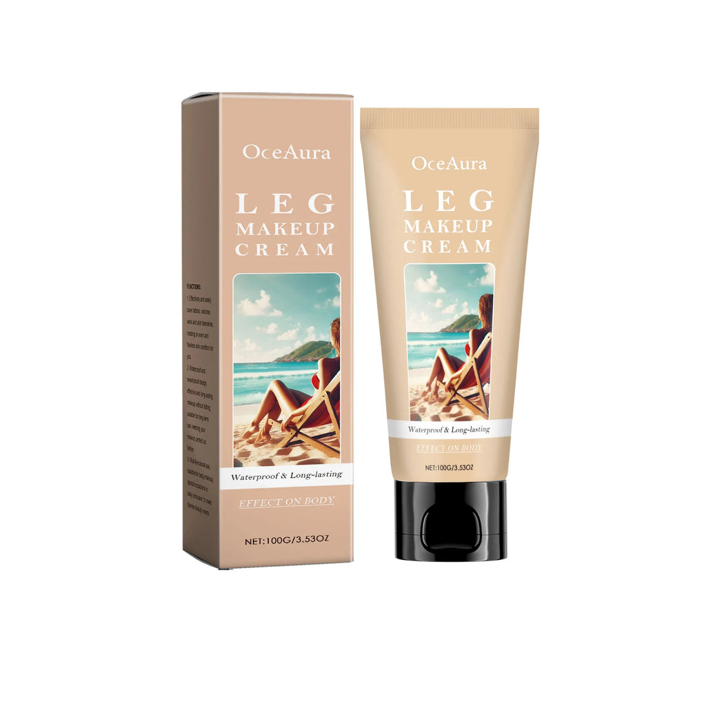 OceAura Leg Makeup Lotion – Waterproof Body Foundation Body Foundation Lotion Oasis Select A Ivory White