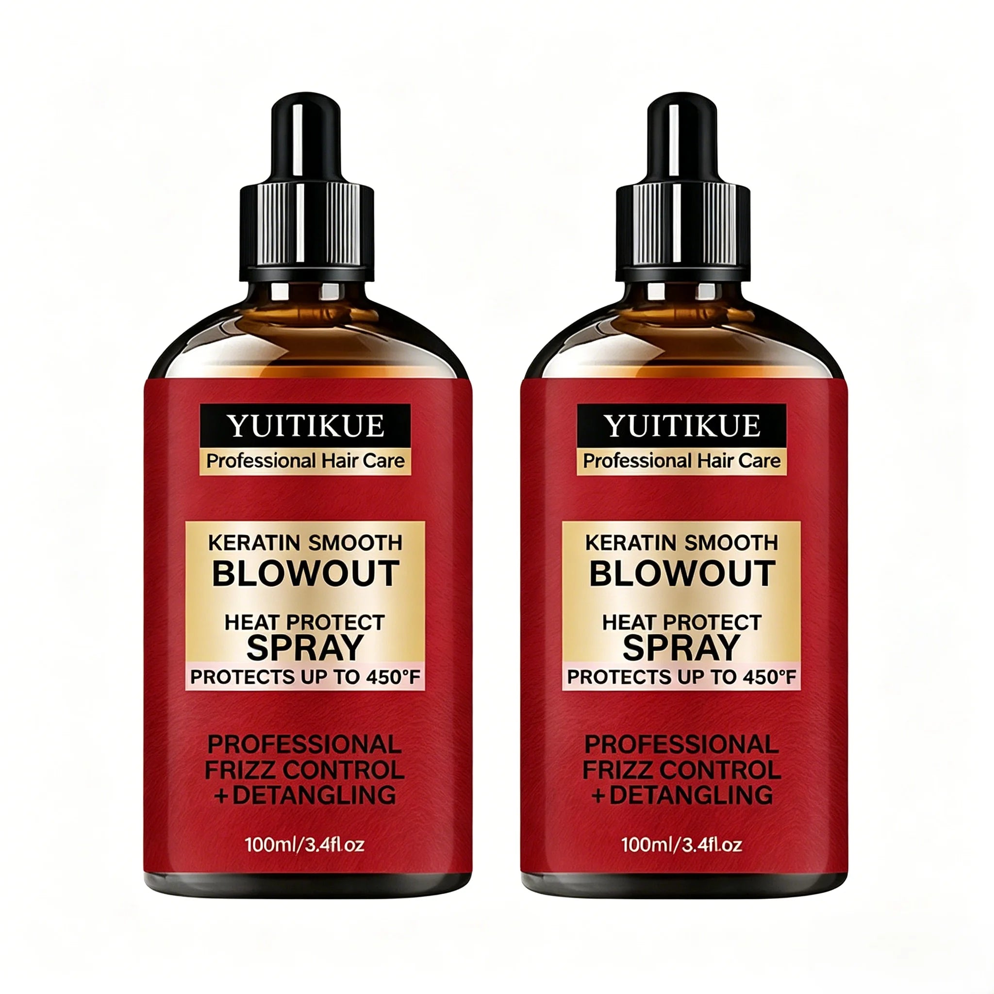Keratin Heat Protect Spray 450°F – Frizz Control & Detangling