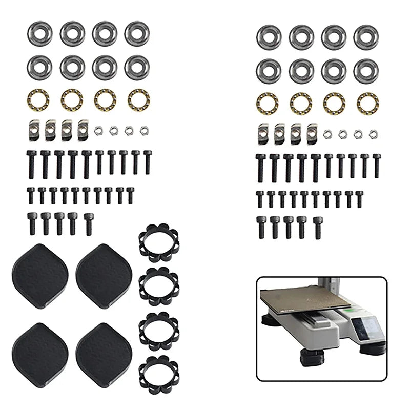 For HULA Anti-Vibration Feet For Bambu Lab P1P P1S For HULA Self-Aligning Feet For Creality K1 K1C K1 Max Legs 3D Printer Parts Oasis Select