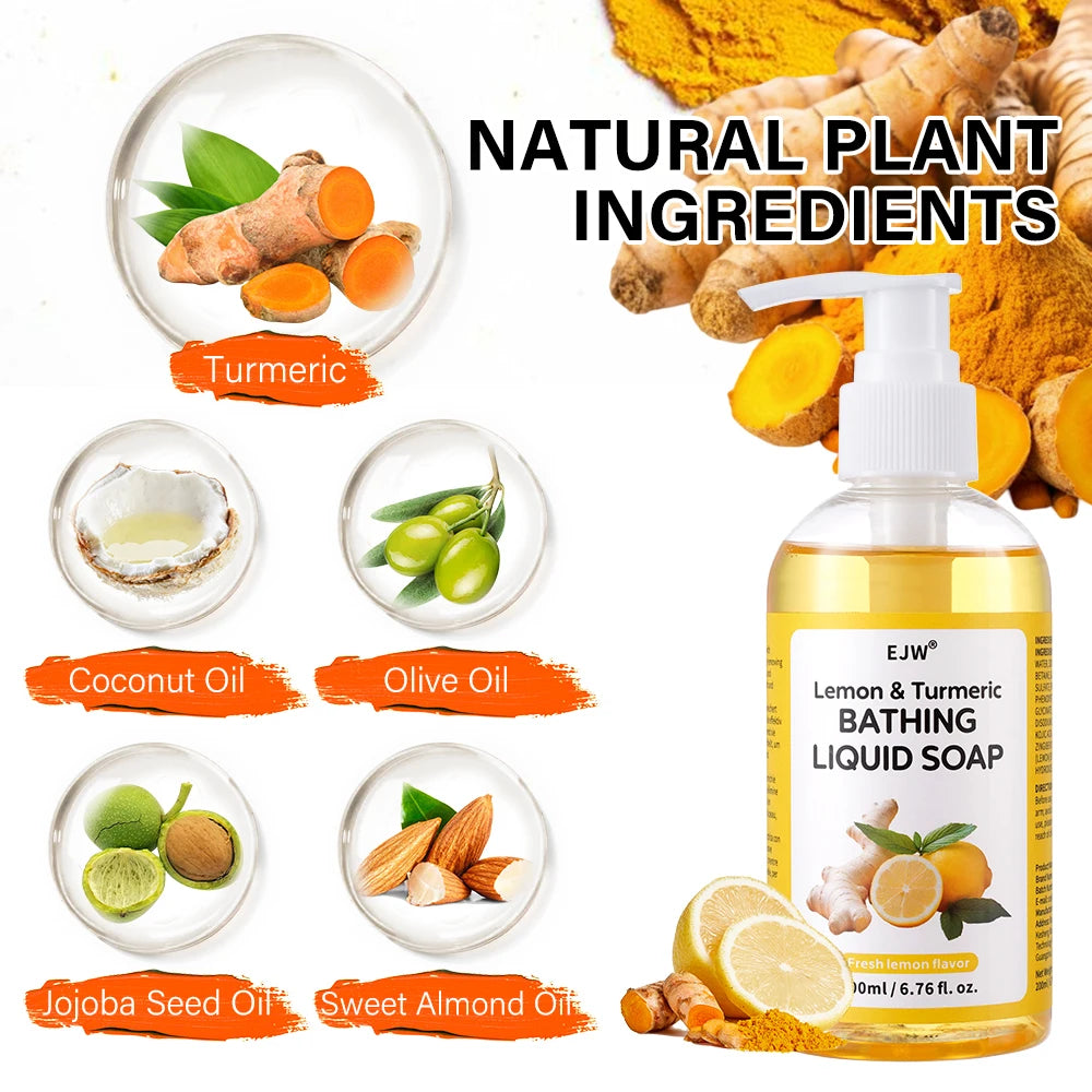 Turmeric Brightening Body Wash – Deep Cleansing Shower Gel Brightening Body Wash Oasis Select