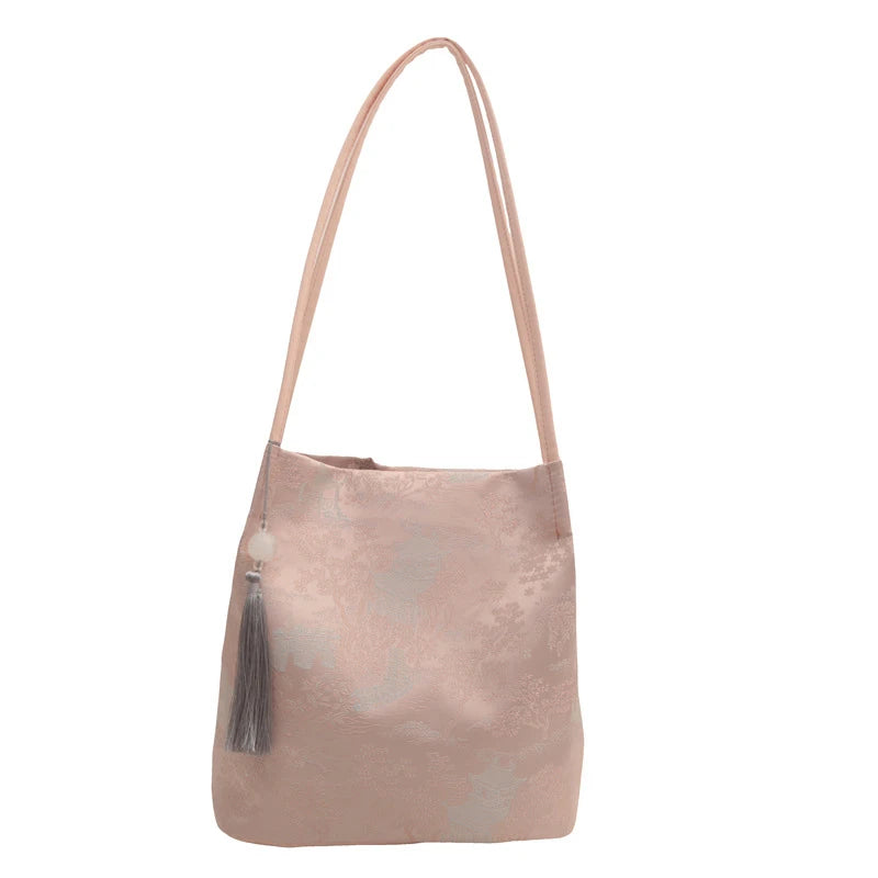 Women's Chinese-Style Retro Tote Shoulder Bag | Large Capacity
