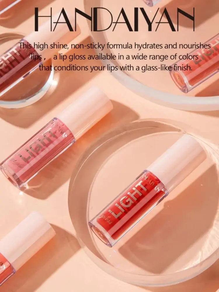 12 Shades Mirror Effect Lip Gloss Moisturizing Long Wear Jelly Honey Lip Balm Women Makeup Cosmetic Plumping Glossy Oasis Select