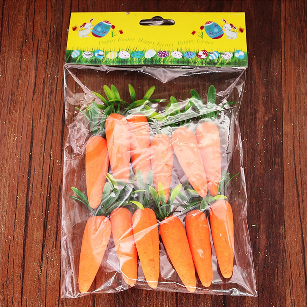12-Pack Artificial Foam Carrots – Easter & Party Décor Easter Foam Decoration Oasis Select