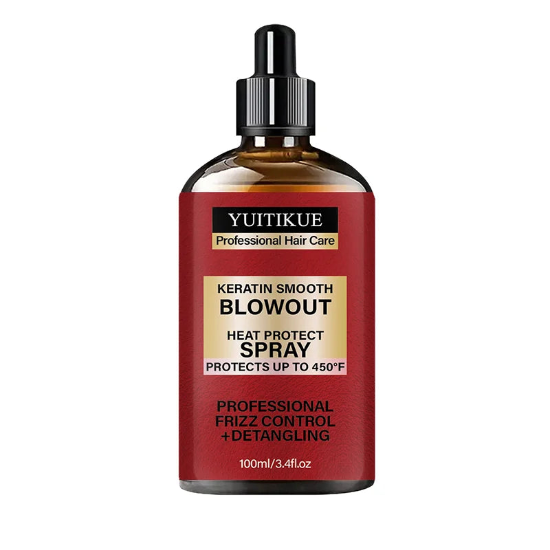 Keratin Heat Protect Spray 450°F – Frizz Control & Detangling
