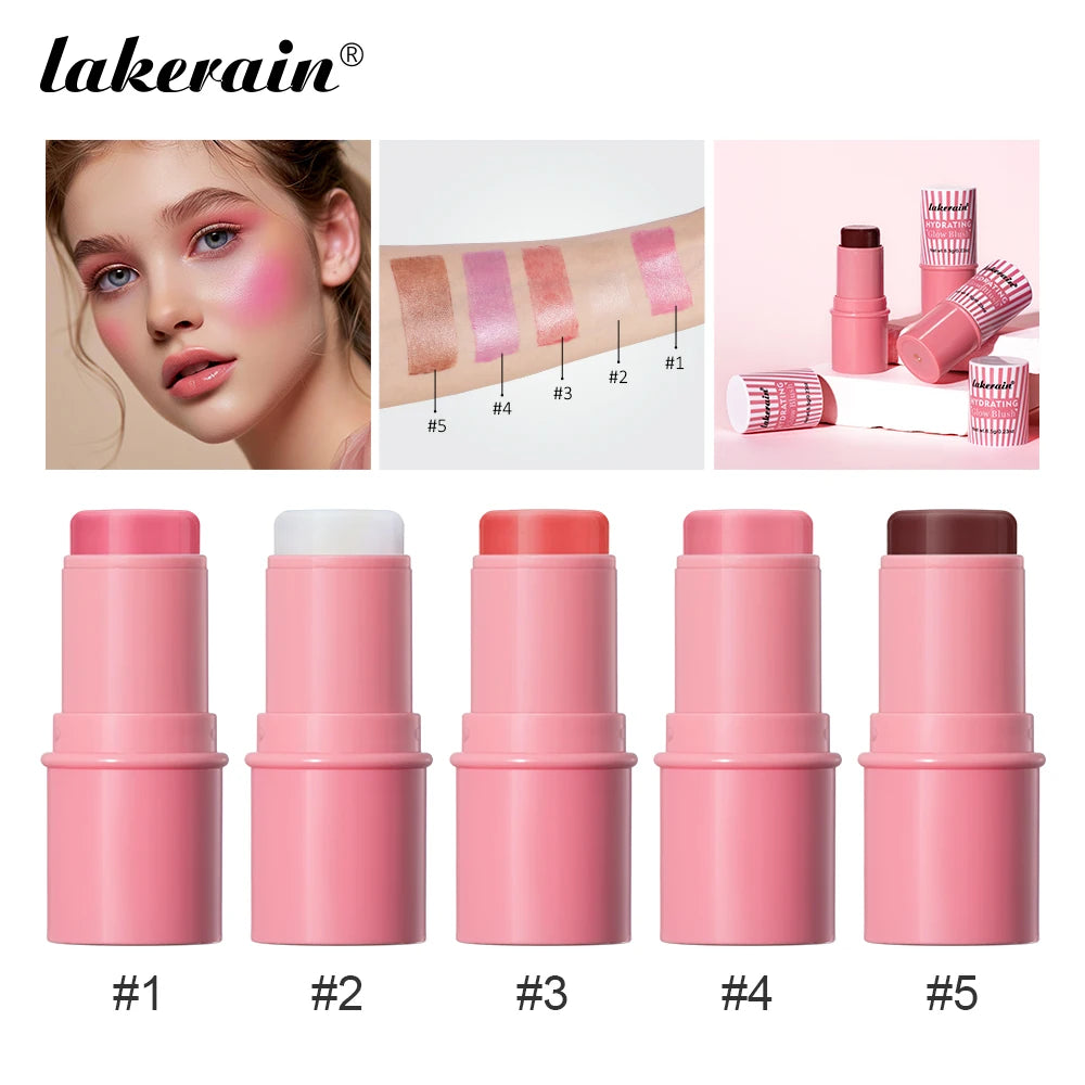 Cooling Water Jelly Blush Face Aqua Glow Pink Vital Girl Moisturizing Blush Natural Long Lasting Blush Stick Makeup For Women Oasis Select