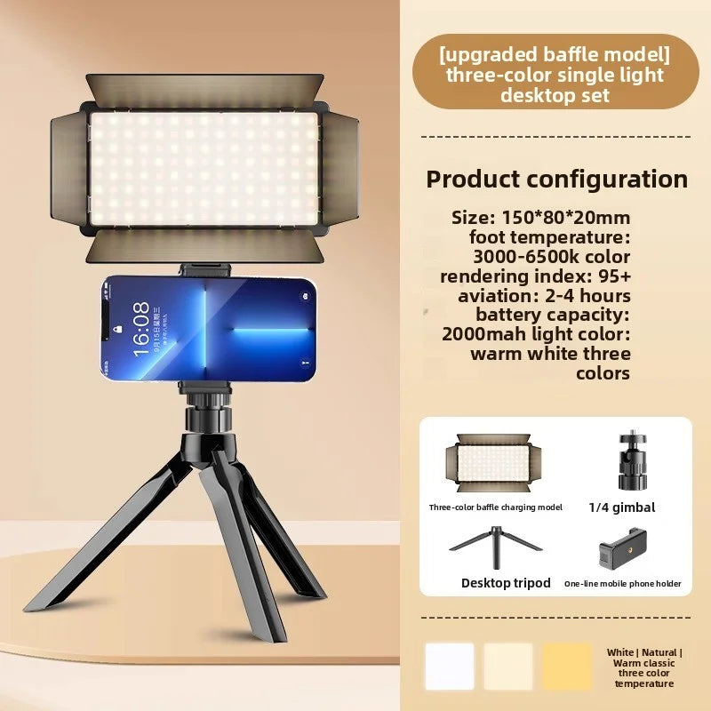 SHINEKNOT Portable LED Fill Light for Photography & Streaming