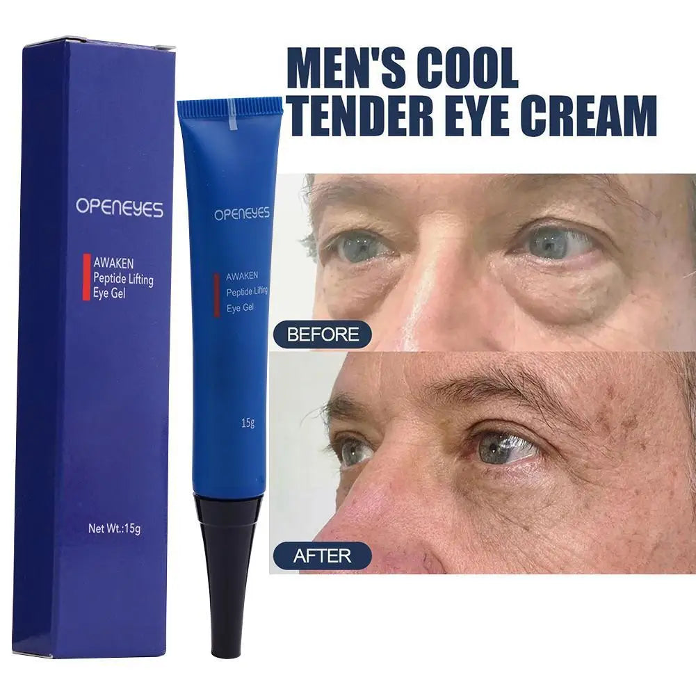 15g Openeyes Awaken Peptide Lifting Eye Gel Men Eye Cream Moisturizing Under Eye Cream Fade Dark Circles and Puffiness Fine Line Oasis Select Default Title