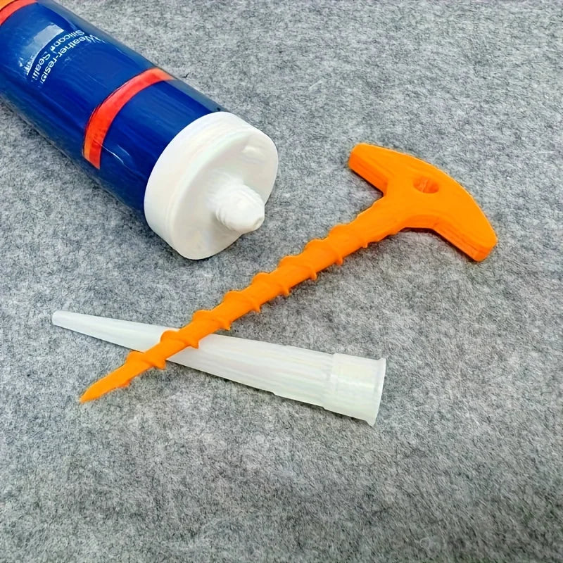 2pcs Silicone seal cap and seal gun nozzle removal tool, silicone seal cap used for open core tubes to prevent rapid drying Oasis Select