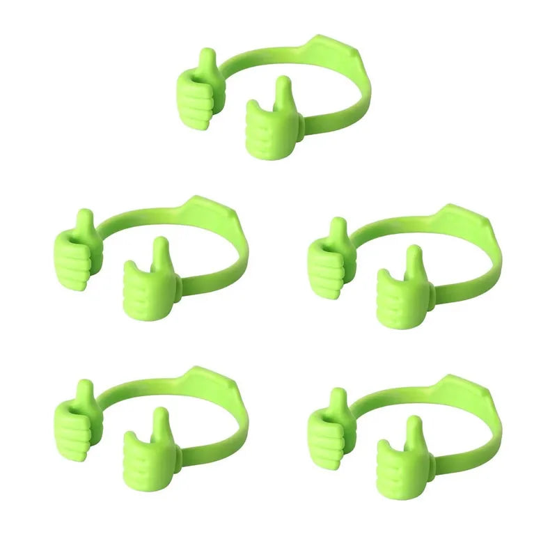 1/3/5pcs Cell Phone Stand Holder Lazy Holder Universal Flexible Bracket Tablet Phone Stand For IPhone 17 Samsung Xiaomi Huawei Oasis Select 5pcs green