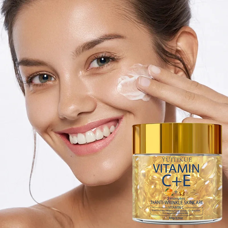 YUITIKUE Vitamin C E Skincare Cream Dual-Effect Synergy Illuminate Youthful Radiance Daily Moisturizing Oasis Select