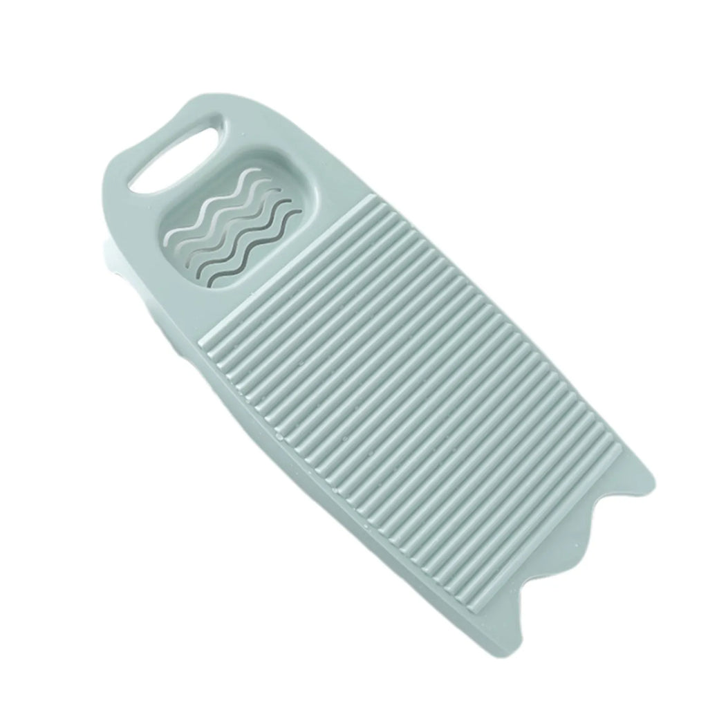 Wash Board Thickened Hand Wash Laundry Boards Dirty Clothes Washboard with Soap Holder Design for Underwear Lingerie Cleaning Oasis Select Light Blue