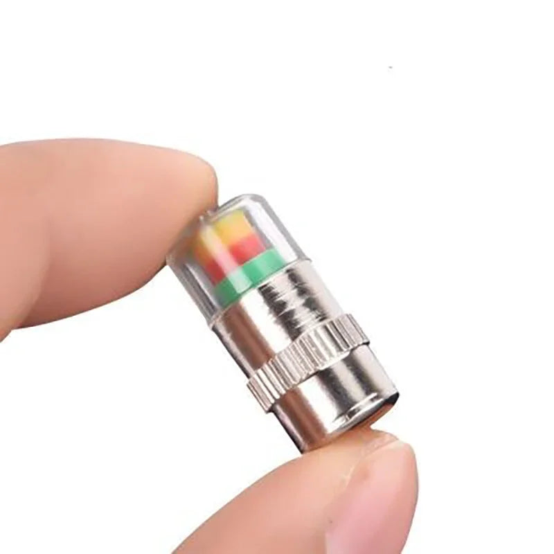 2/4pcs Car Tire Pressure Indicator Tire Pressure Gauge Indicator Alert Monitoring Valve Cap Sensor External Valve Detection Oasis Select