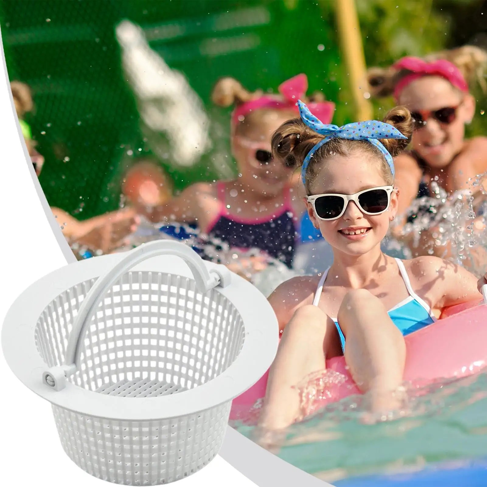 Pool Basket Skimmer Pool Cleaning Supplies Replacing Strainer Basket for Removing Leaves Grass Hair Scum Backyard Outdoor Garden Oasis Select