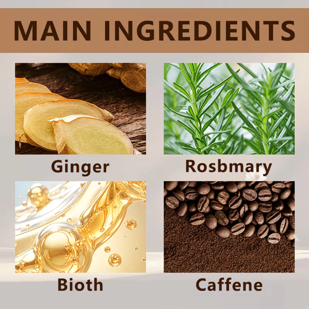 Biotin & Caffeine Hair Oil – Rosemary & Turmeric for Thicker Hair Hair Growth Oil Oasis Select