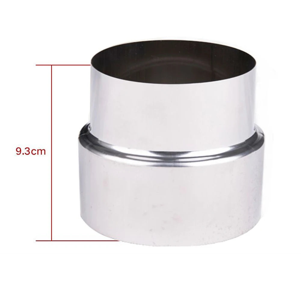 Stainless Steel Flue Exhaust Pipe Reducing Joint Chimney Adaptor Stove Pipe Universal Household Ventilation Multiple Sizes Oasis Select 110 mm 100 mm