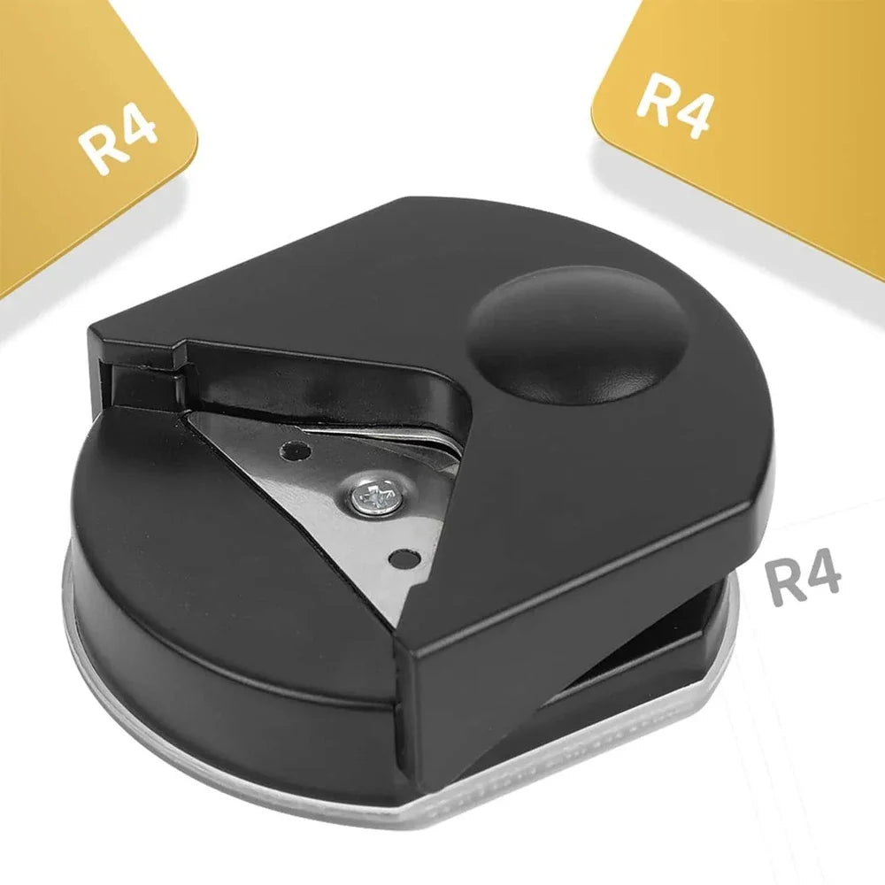 4mm Radius Corner Rounder Punch Paper Corner Rounder Paper Hole Cutter for Photo Paper,Black Oasis Select Black-1Pcs