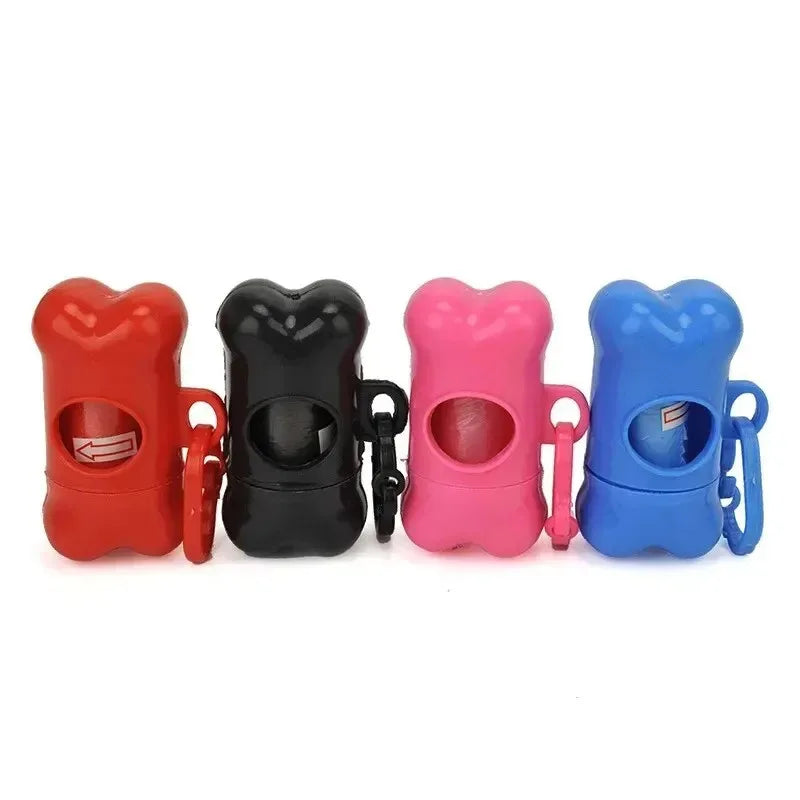 1/2/3/4/10pcs Bone Shaped Pet Garbage Bag Dispenser for Dogs Carrying Cleaning Supplies When Going Out Oasis Select