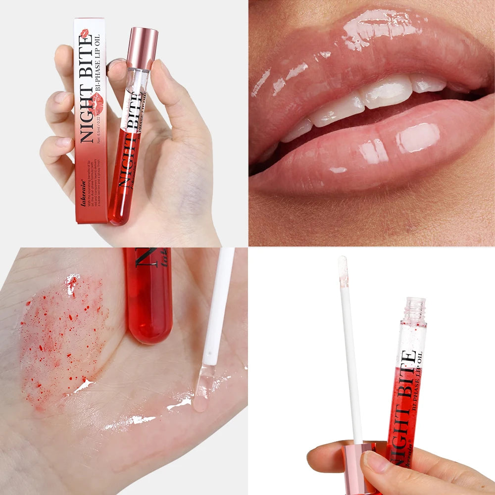 Pink Lip Gloss Transparent Lip Oil Moisturizing Reducing Lip Lines Nourishes Lips Waterproof Long-lasting Liquid Lips Cosmetics Oasis Select