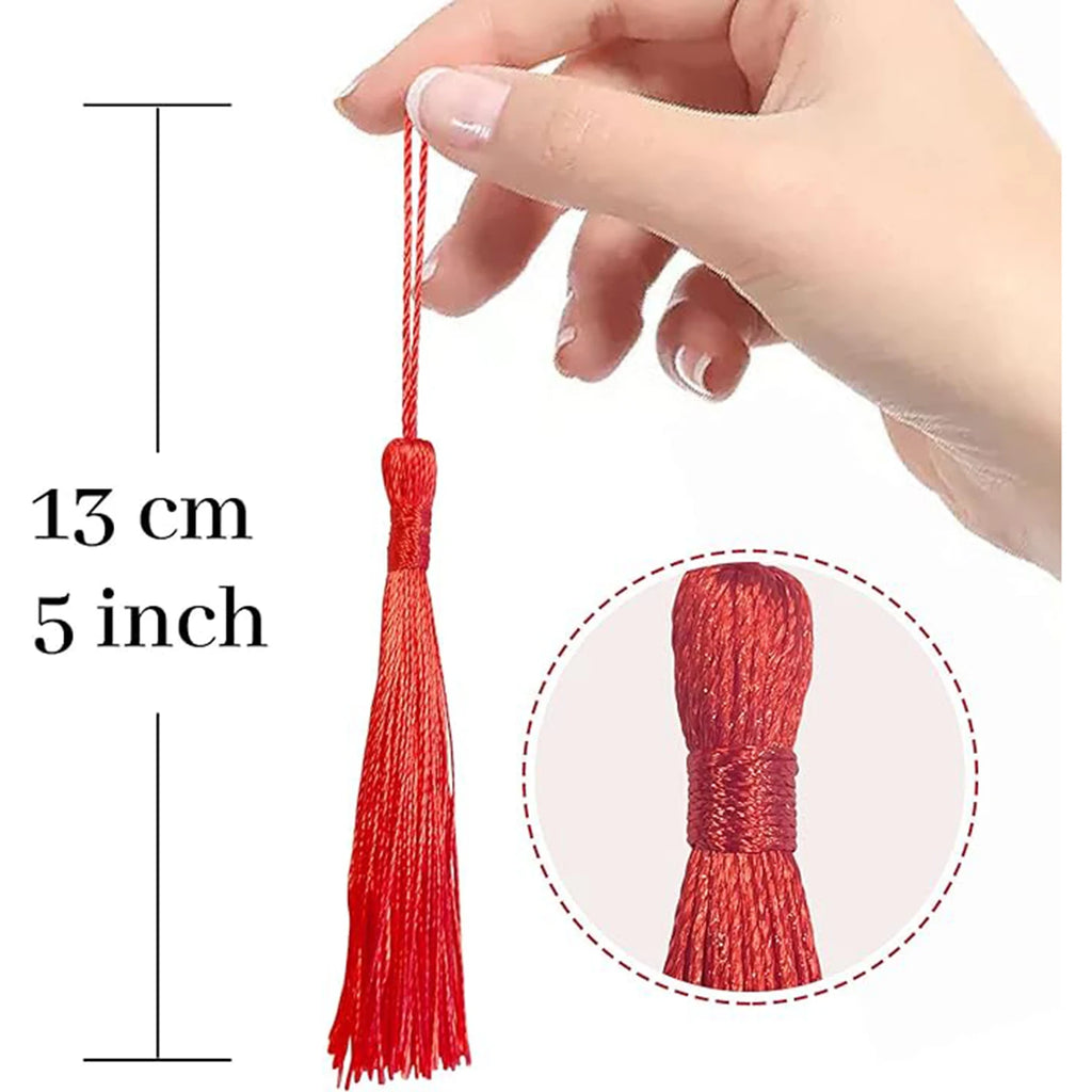 40/60PCS Craft Bookmark Keychain Tassels, Jewelry Making Keychain Tassels,Graduation Mini Tassels, Bookmark Tassels DIY Material Oasis Select