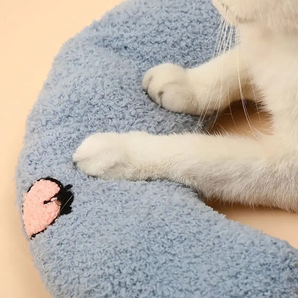 1Pcs Durable U-Shaped Cats Little Pillow Dog Sleeping Fair Neck Protector Deep Sleep Kitten Headrest for Cats Puppy Oasis Select