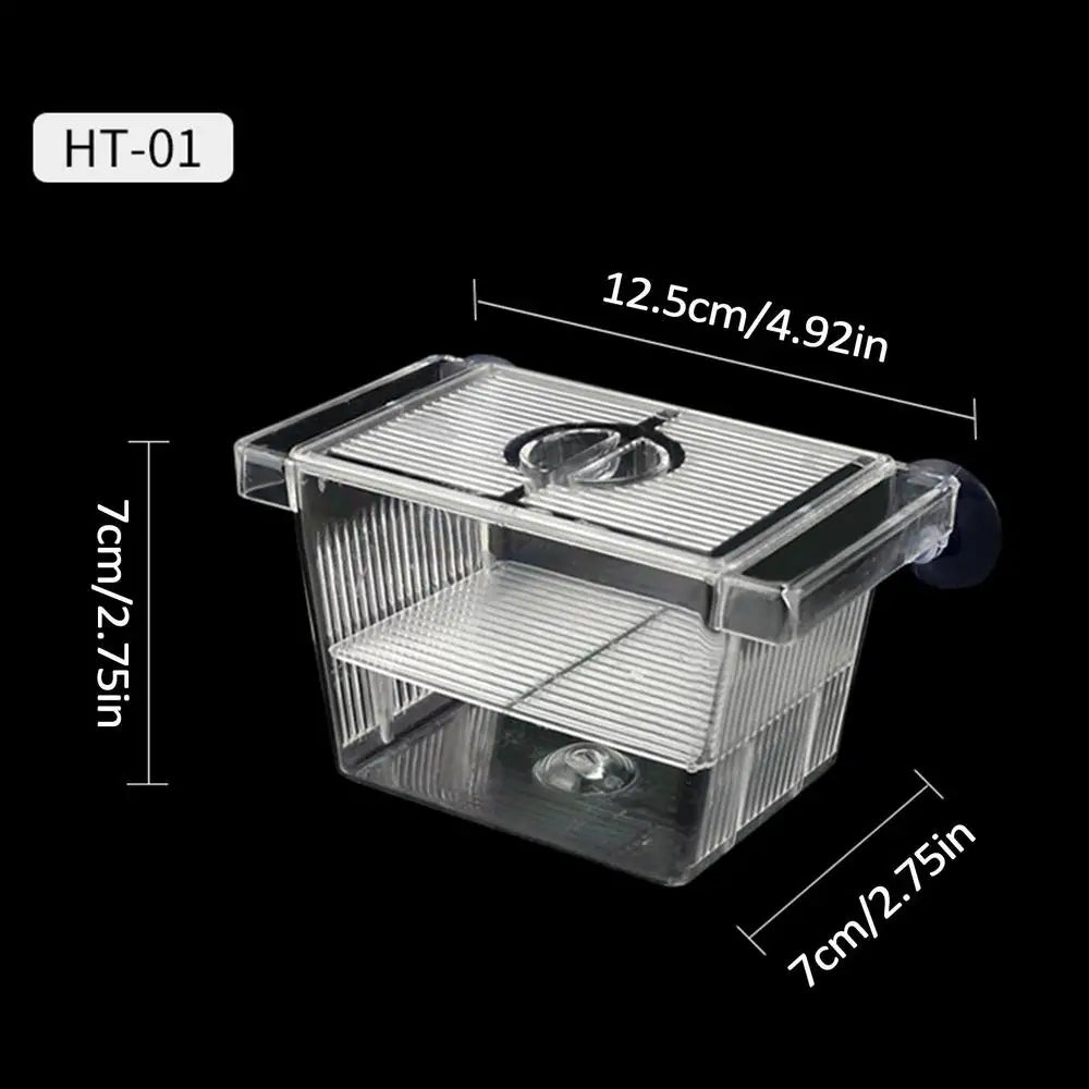 Aquarium Fish Breeder Box Clear Betta Fish Tank Fish Breeding Isolation Box Hatching Incubator Box For Baby Fish Shrimp Trap Box Oasis Select S