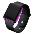 Men Sport LED Watches Men's Digital Watch Men Watch Silicone Electronic Watch Men Clock reloj hombre hodinky relogio masculino Oasis Select black purple