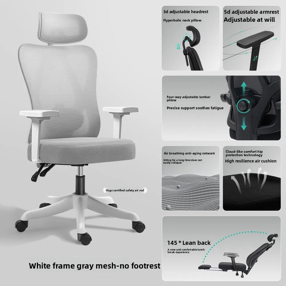 Ergonomic Chair Leisure Chair Computer Chair Office Chair Office Rotating Boss Chair Oasis Select Pink