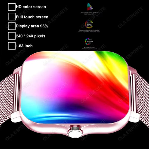 1.83" Smart Watch – Bluetooth Calls, Fitness & Sleep Tracker Smart Watch Oasis Select