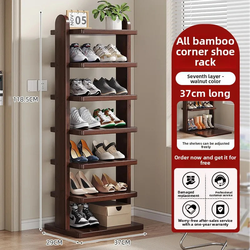 The multi-layer floor shoe rack at the entrance of the home is small and narrow, and does not occupy a simple shoe cabinet Oasis Select