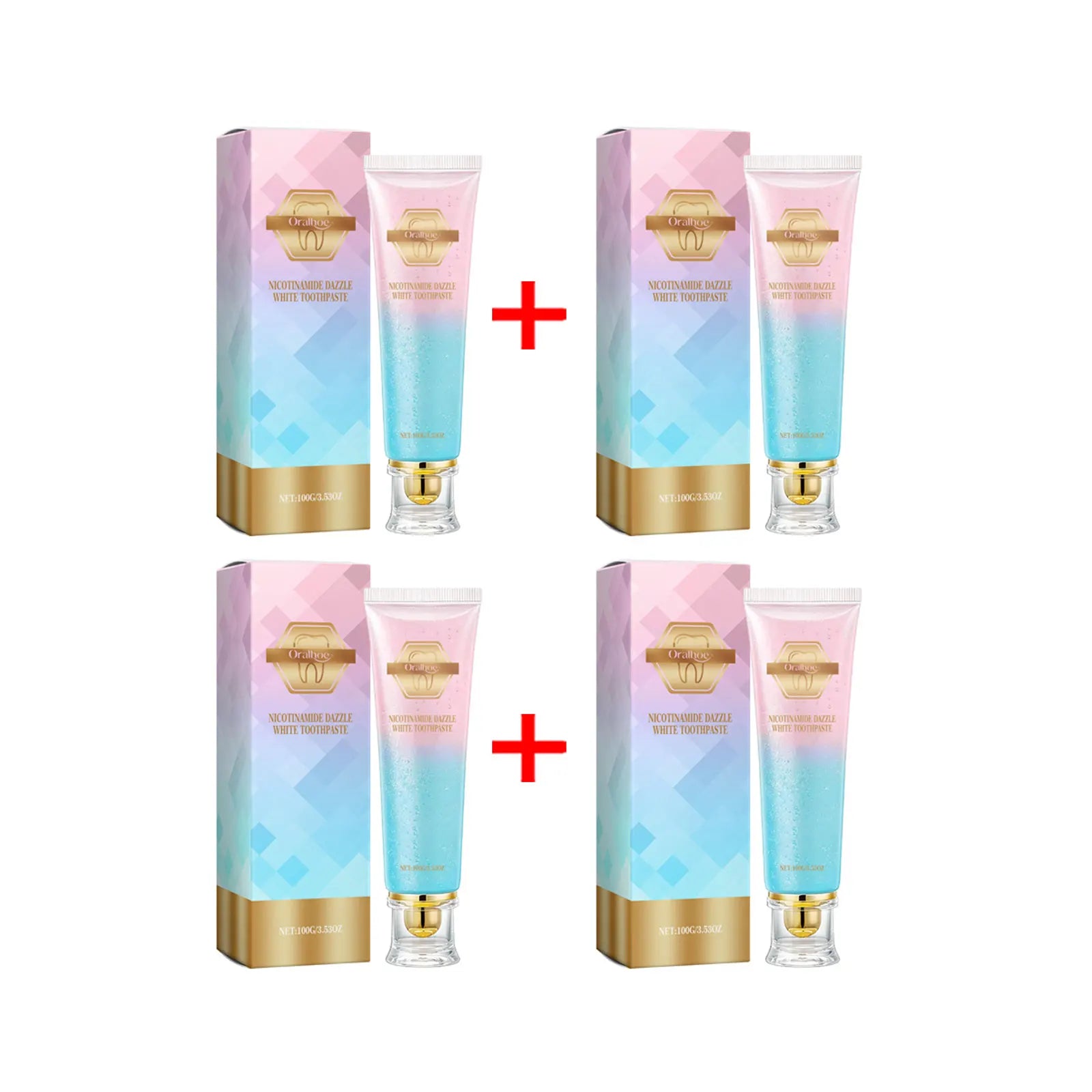 Oralhoe Niacinamide Whitening Toothpaste – Stain & Plaque Removal Whitening Toothpaste Oasis Select 400g boxed