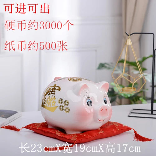 Home Big Money Box Piggy Banks Children Coin Piggy Bank Molds Cute Box Money Boxes Mistery Coin Jar Atm Spaarpot Children Gifts Oasis Select 10 inch-In And Out