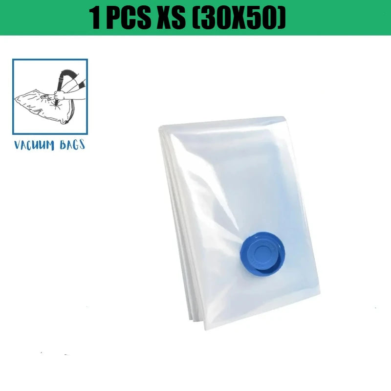 1pcs Vacuum Storage Bag for Clothing, Comforters, Blankets, Bedding Home Packing Organizers Not Include Pump Oasis Select 1Pcs-30x50-Only Bag Show In Picture