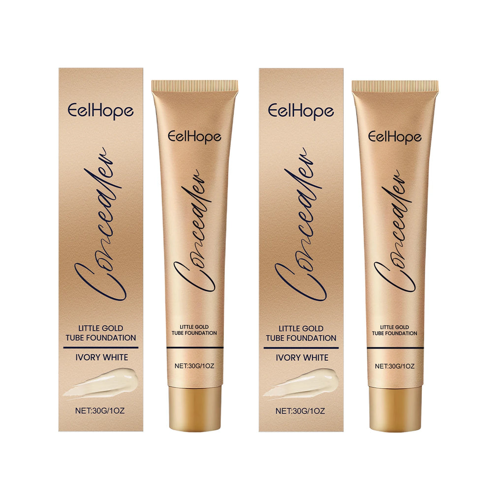 Eelhope 2-in-1 Foundation & Concealer Gold Tube 30ml Foundation Concealer Oasis Select Ivory X 2 pcs