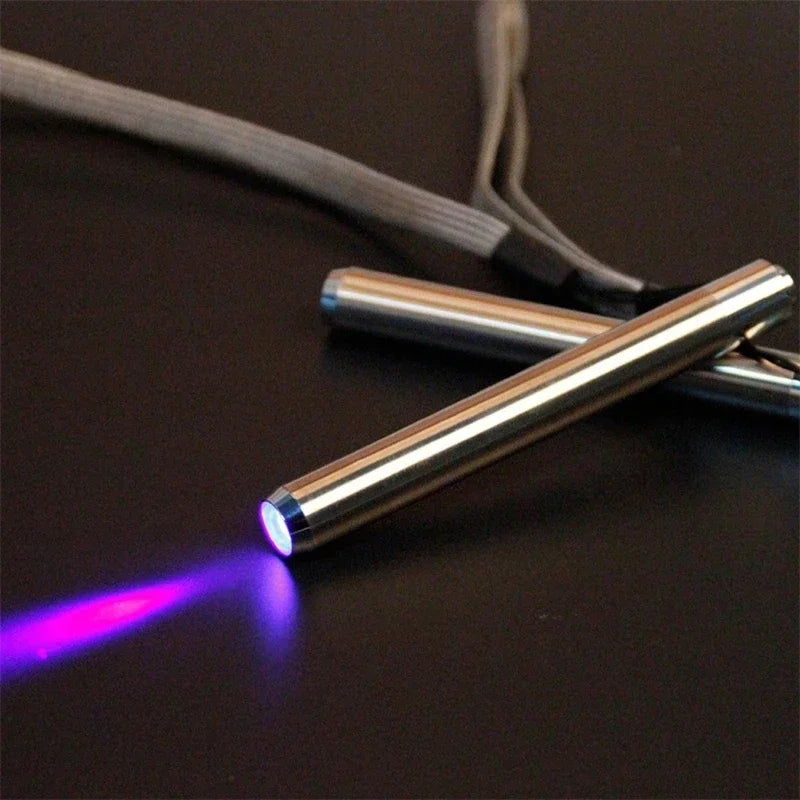 Mini Flash Light UV LED Flashlight 395nm 365nm Ultraviolet Light Lanterna Portable LED Lamp For Cash Medical Product Detector Oasis Select JY19 365nm White