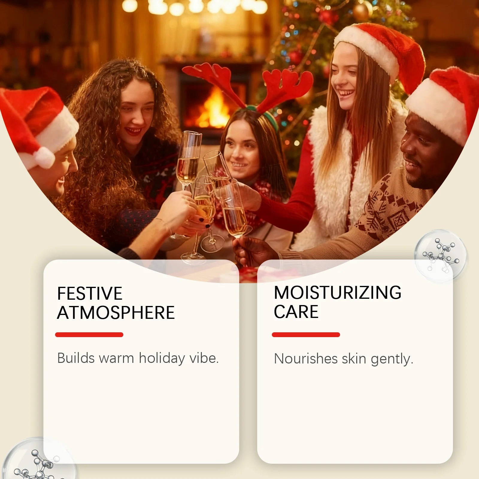 Holiday Moisturizing Fragrance Essential Oil Set for Aromatherapy Diffuser & Skin Care Christmas Gift Scent Relaxing Hydrating Oasis Select