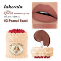 5ml Strawberry Cake Matte Lip Mud, Velvet Matte Lipstick, Retro High Pigment Soft Focus Lip Gloss Oasis Select Peanut Toast
