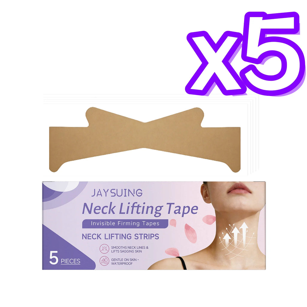 Jaysuing Collagen Neck Mask Reduce Neck Wrinkles Tightening Neck Contour Improve Rough Skin State Brighten Neck Liftng Patches Oasis Select 5pcs Boxed x 5