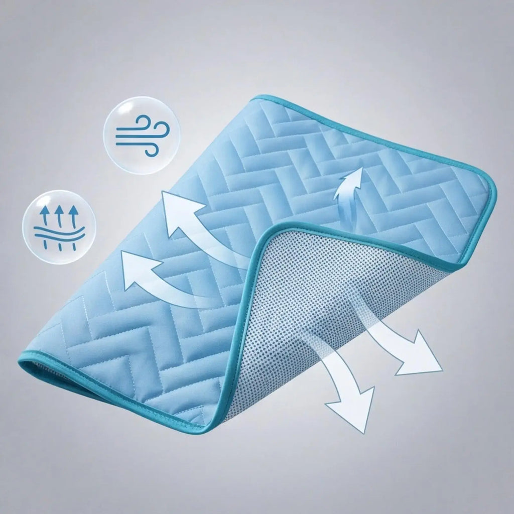 Ice Silk Cooling Dog & Cat Mat – Washable Summer Pet Pad